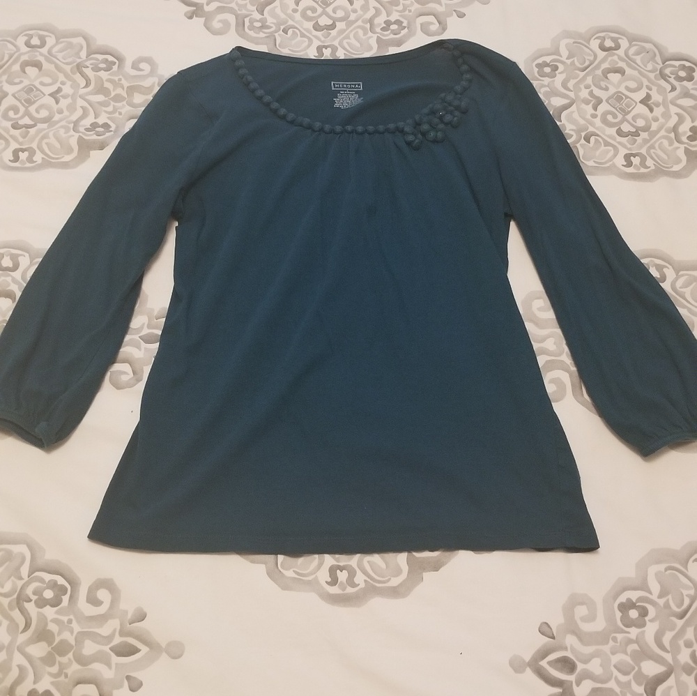 Teal spring top